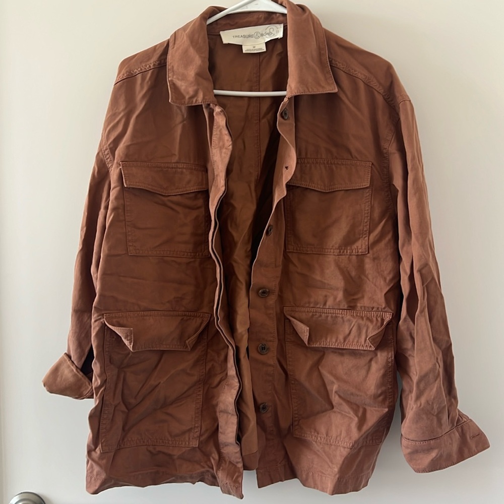 Rust colored shacket